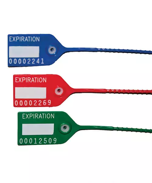 Expiration Pull-Tight Security Seal - Blue