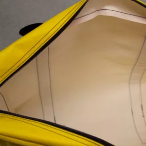 Close up inside view of durable Hazardous Drug Spill Kit Supply Bag | Maxpert Medical
