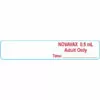 Vaccine Syringe Flag Labels - Novavax 0.5mL Adult Only COVID-19