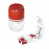 Pill Crusher and Pill Splitter Combo Package - MAXGRIND® Pill Crusher and Grinder, Red with MAXSPLIT™ Safety Pill Splitter, Red