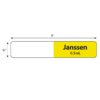 Vaccine Syringe Flag Labels - Janssen 0.5mL COVID-19