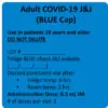 COVID-19 Vaccine Beyond Use Date Storage Labels - J&J Blue Cap